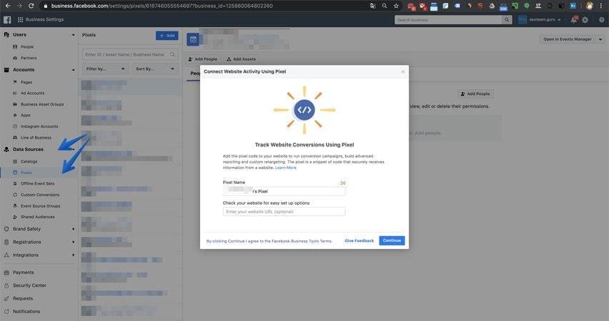 Настройка Facebook-пикселя