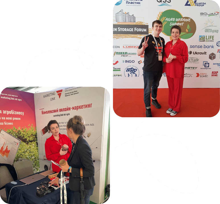 Marketing Link team at a trade show