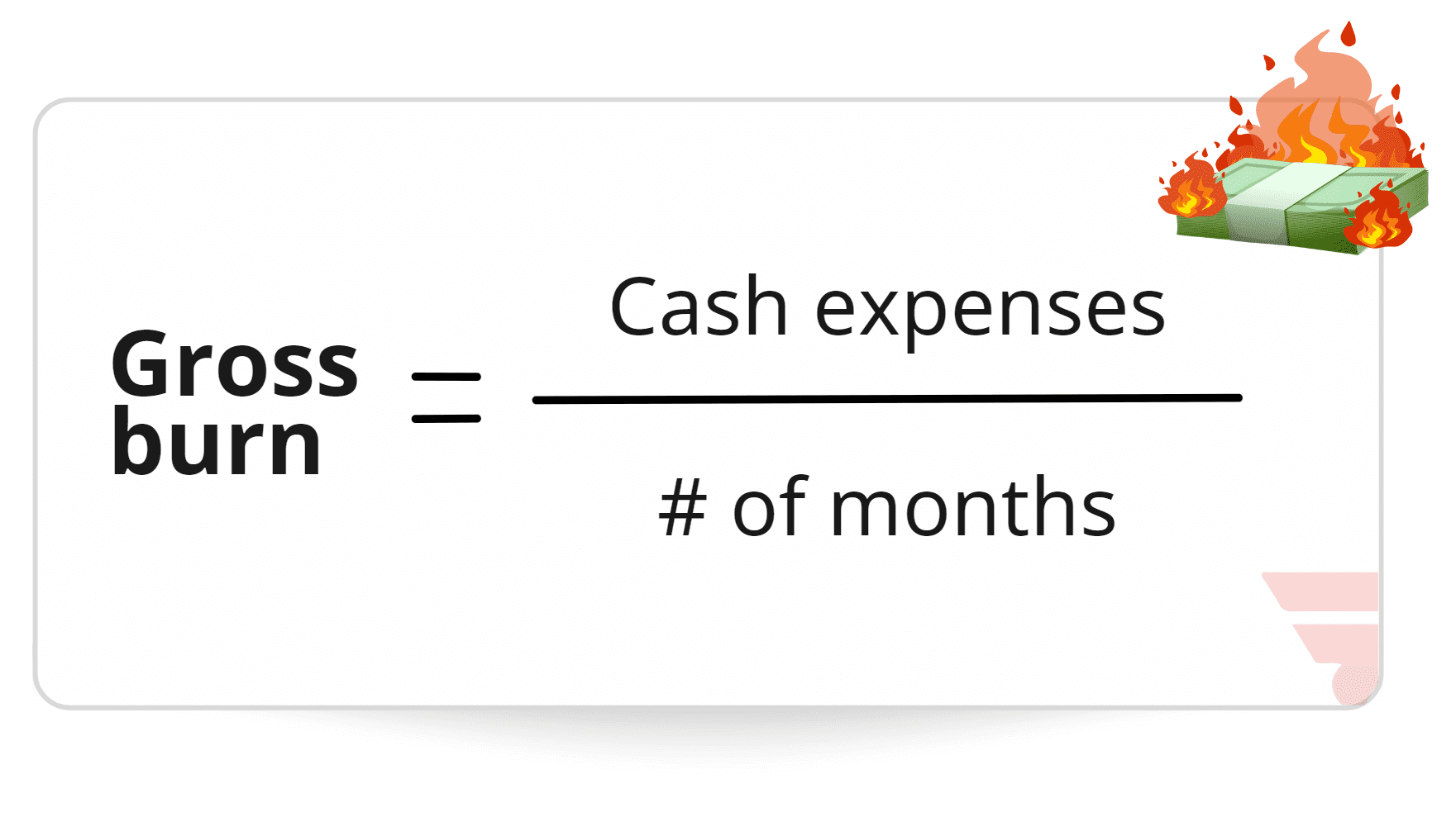 Burn Rate формули