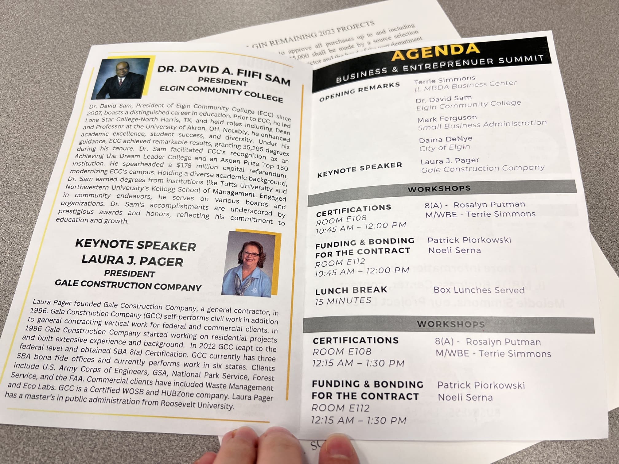 Business & Entrepreneur Summit plan 2023