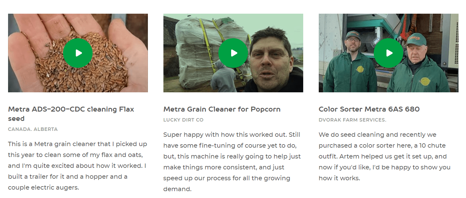 Приклади відгуків Metra