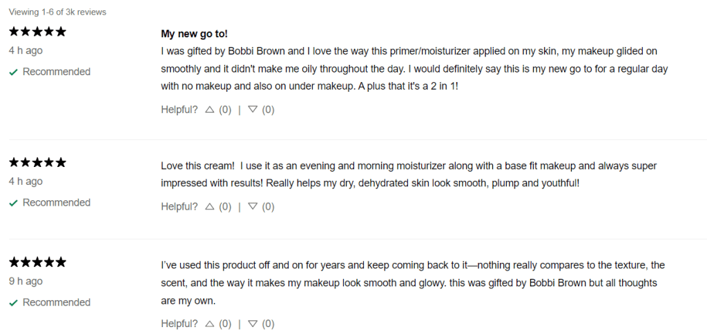 відгуки на прикладі Сефори