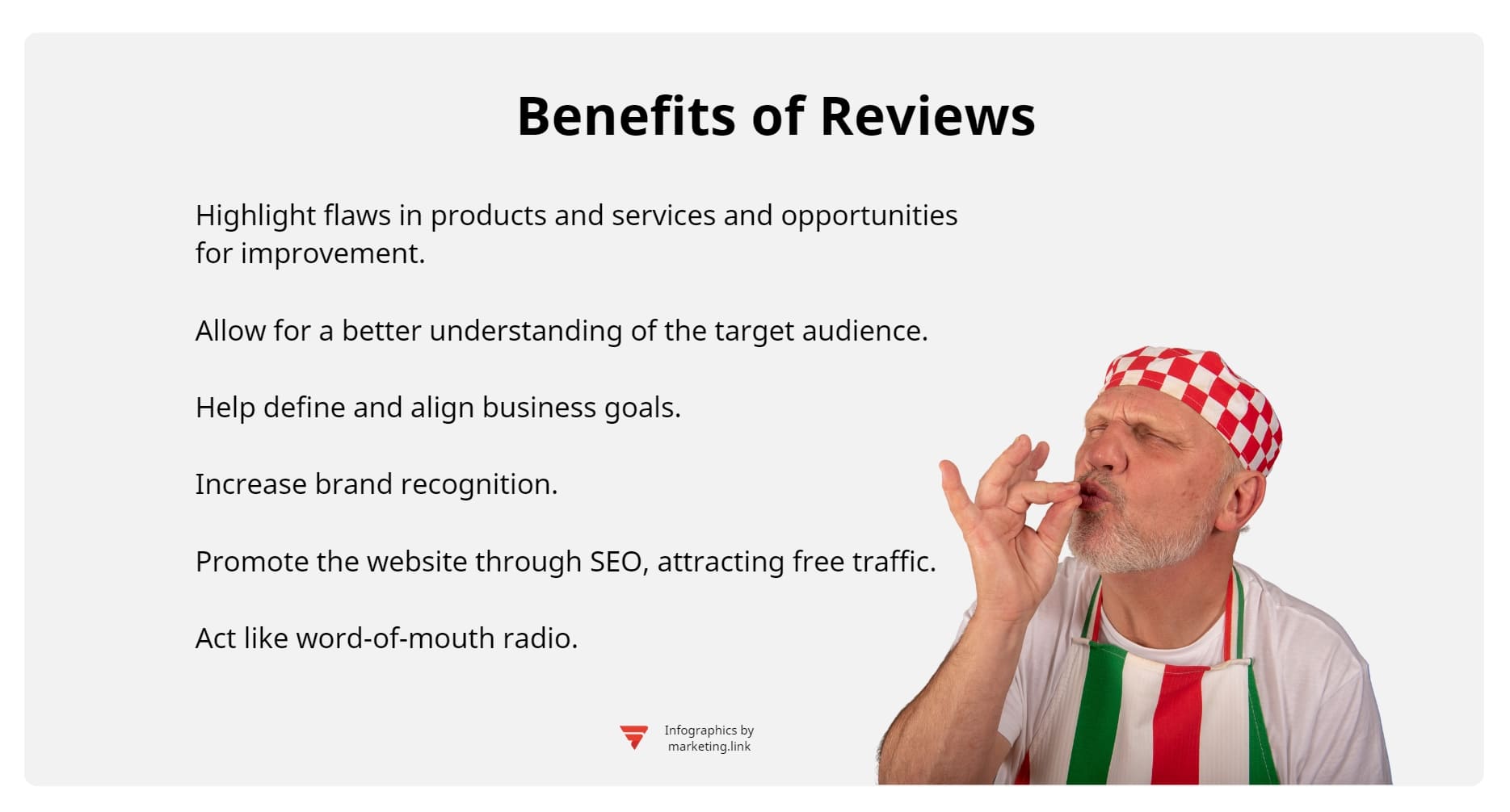benefits to reviews