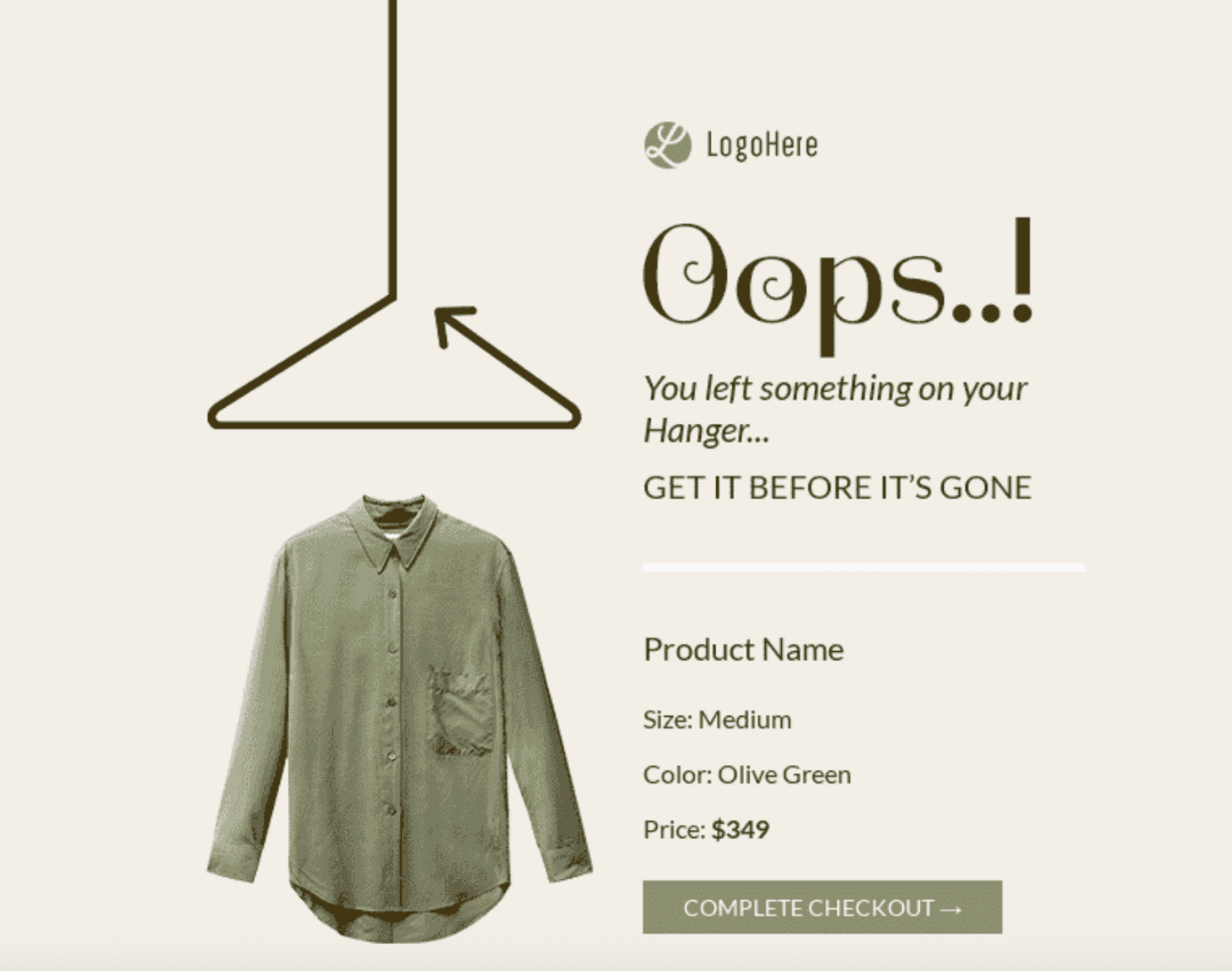 як виглядає розсилка з покинутим кошиком