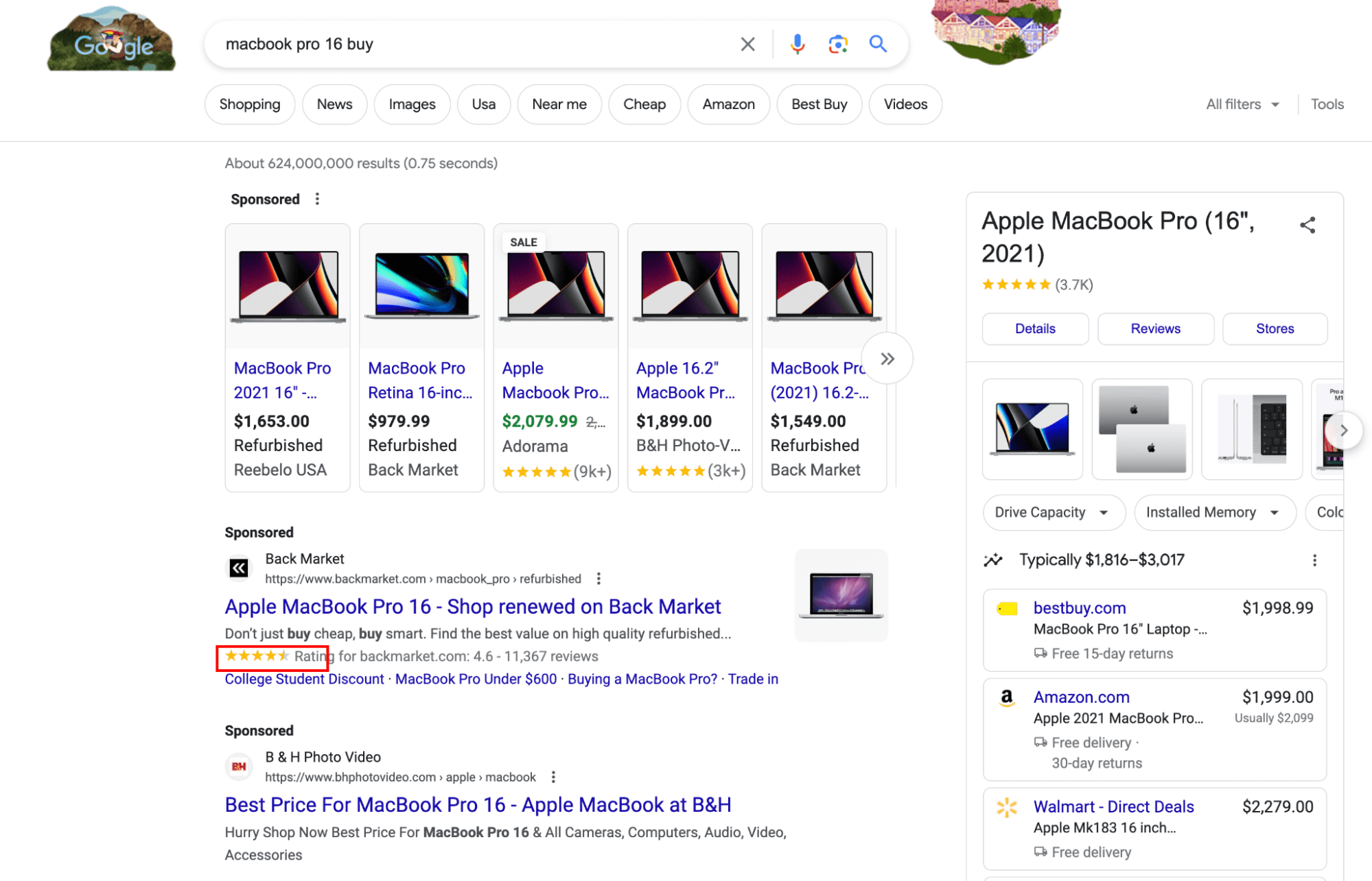Зірки в пошукових оголошеннях з рейтингами продавців як розширення