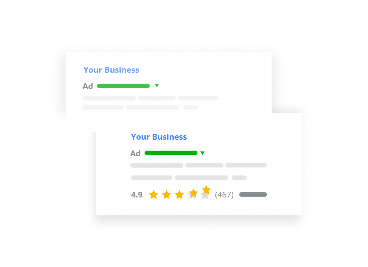Як додати зірки в рекламу Google: пошукову, дисплейну рекламу, Google Shopping, Performance Max, Google Карти
