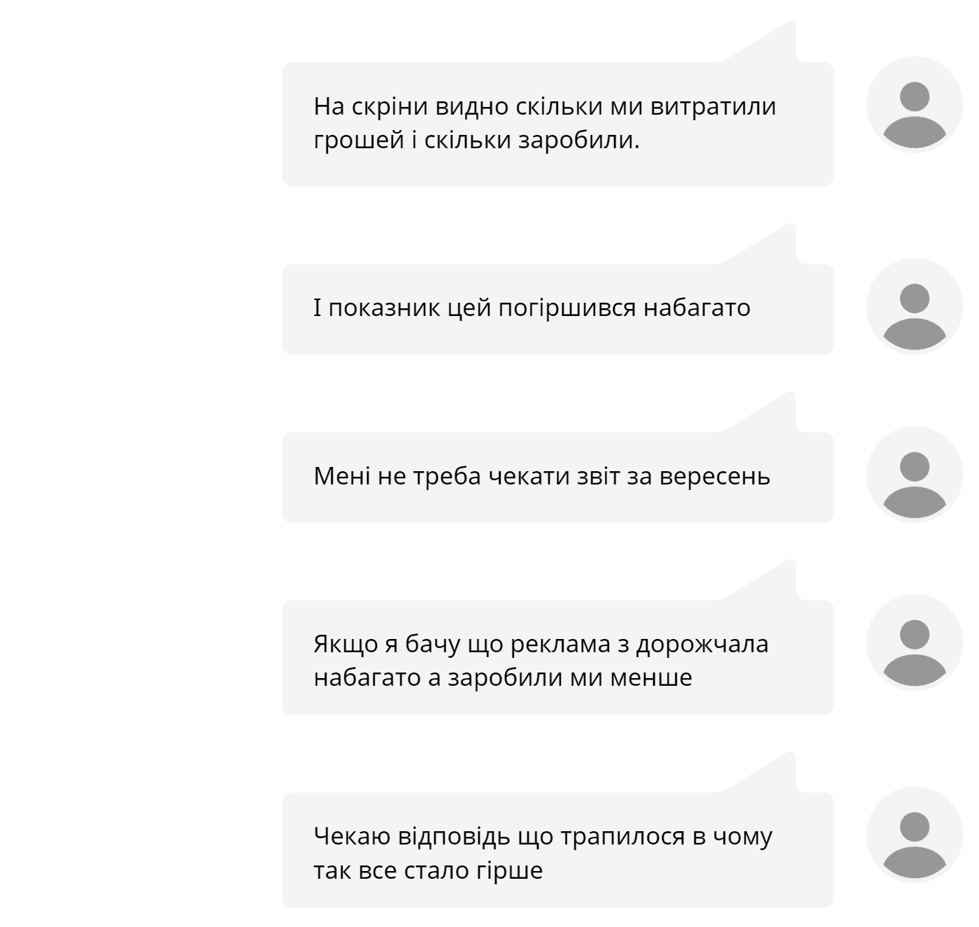 приклад переписки з клієнтом