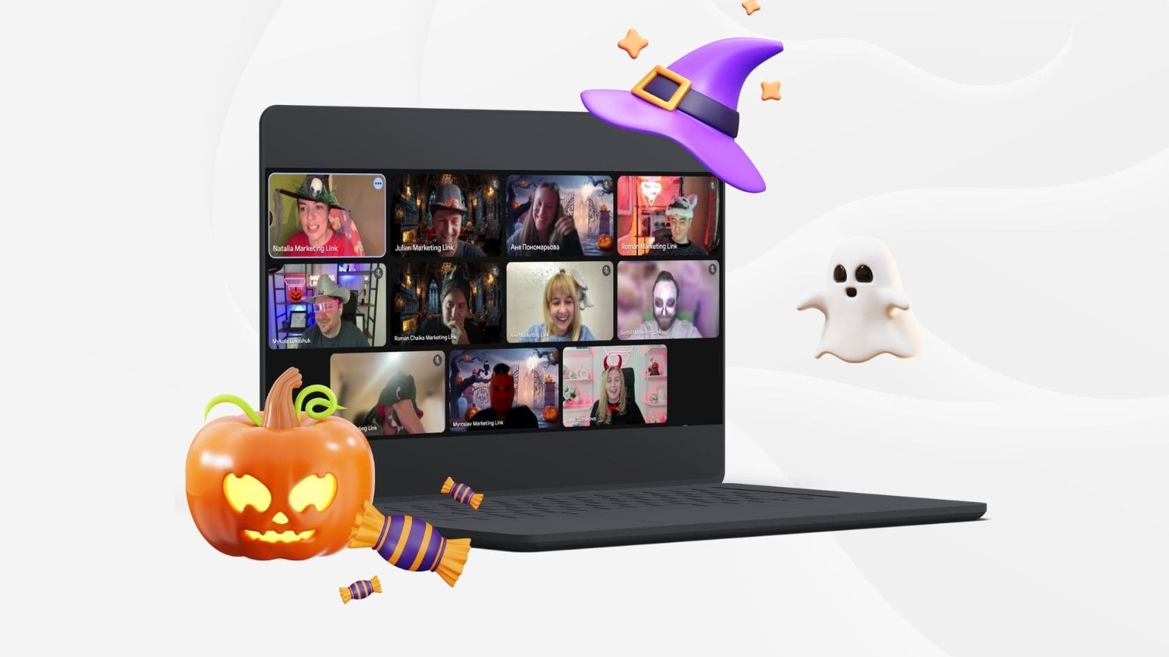 The Halloween 2025 atmosphere at Marketing Link