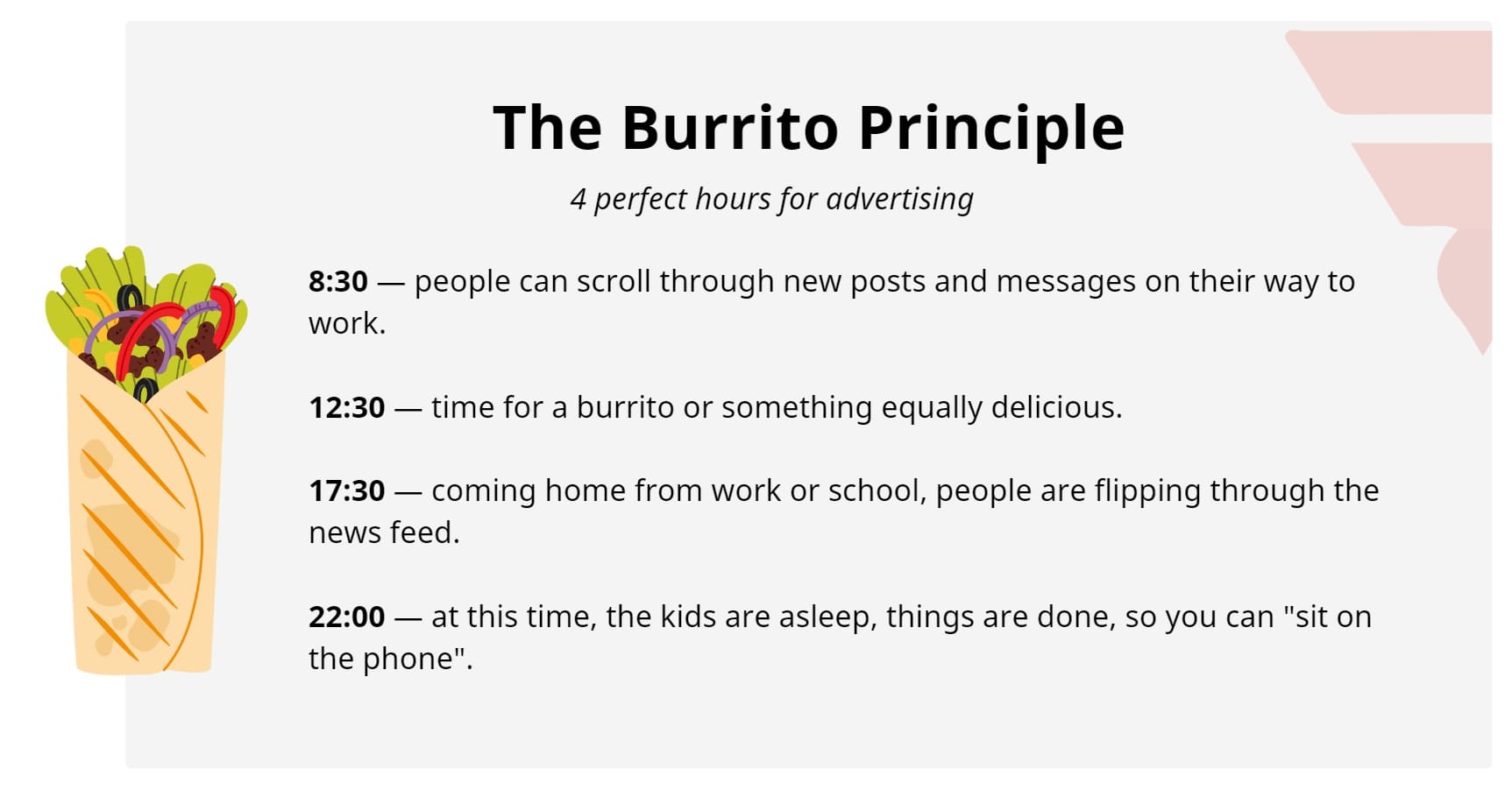 The Burrito Principle