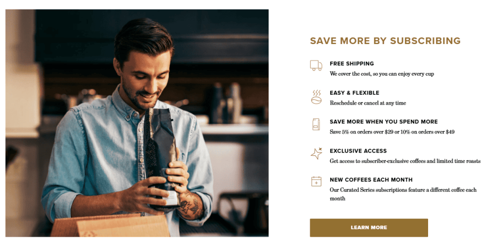Coffee subscription—benefits