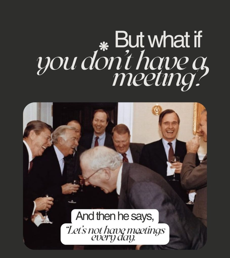 What if you don't hold a meeting?