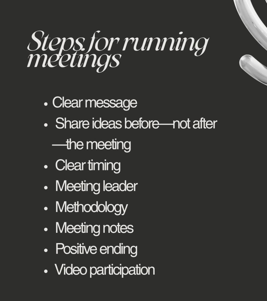 Stages of meetings
