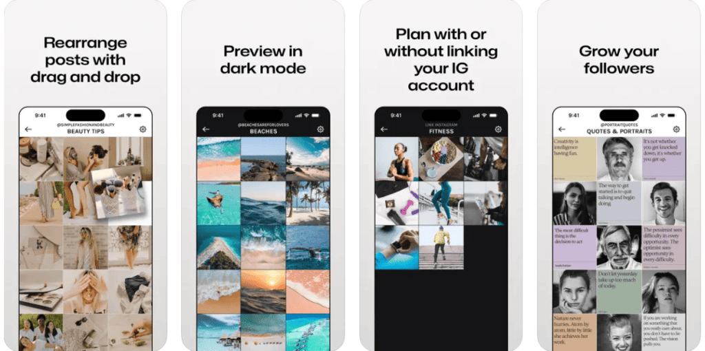 Types of Instagram feed design
