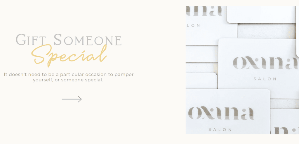 Gift certificate for Oxana beauty salon