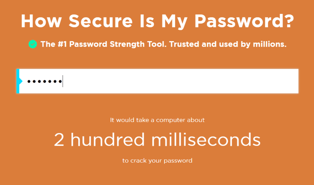 Weak password