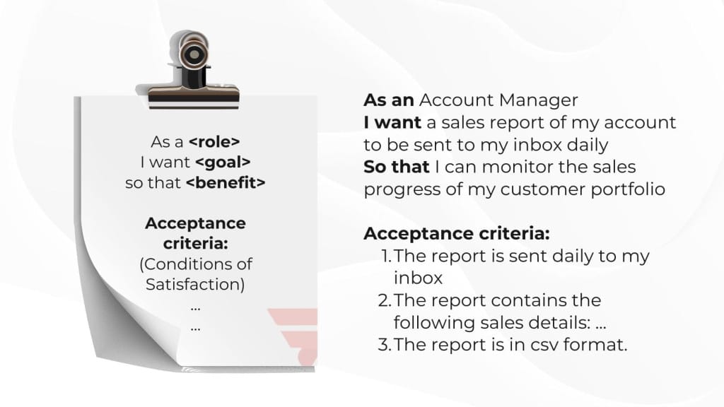 Пример User Story
