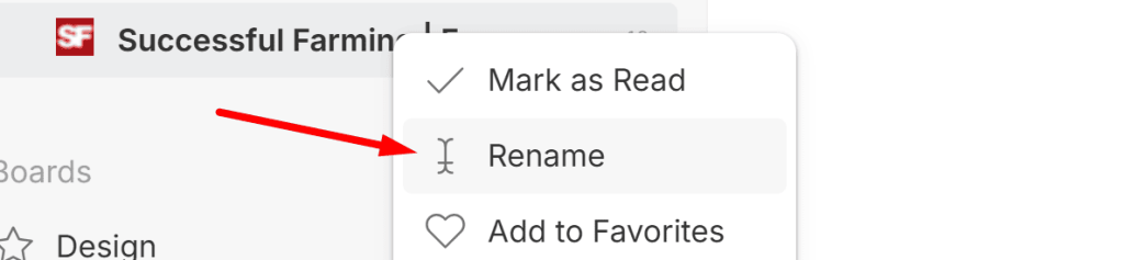 як перейменувати Feedly джерела