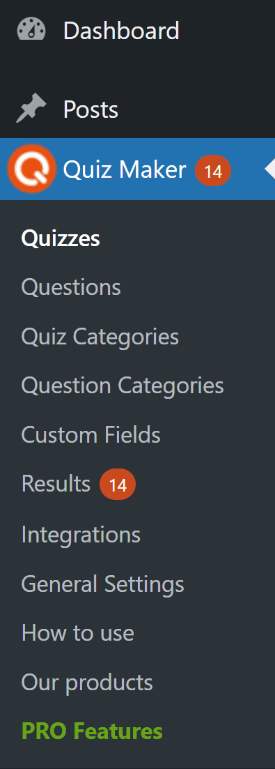 квіз для Вордпресс