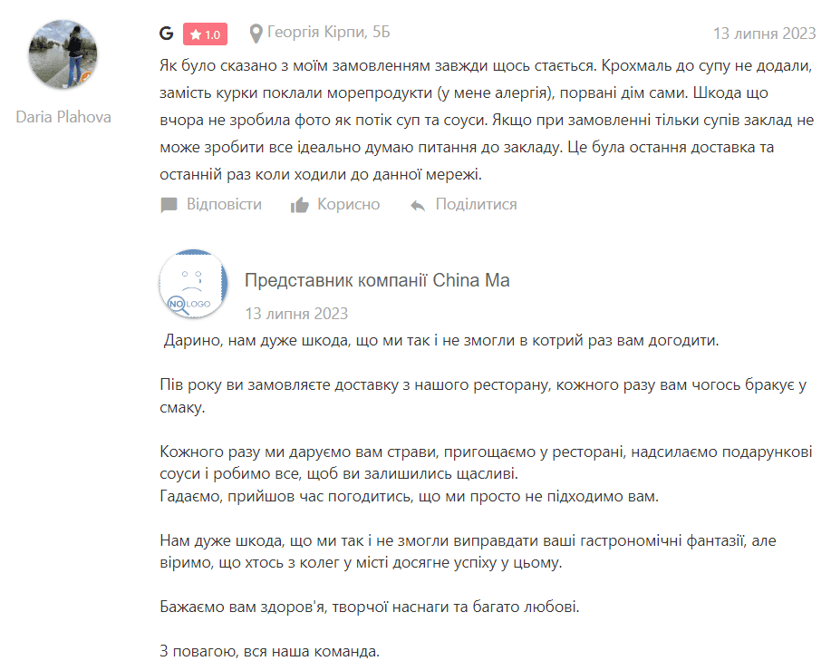 як реагувати бізнесу на токсичні відгуки