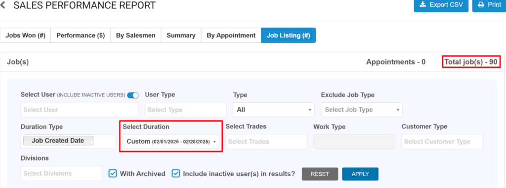 Results after 2 months of cooperation