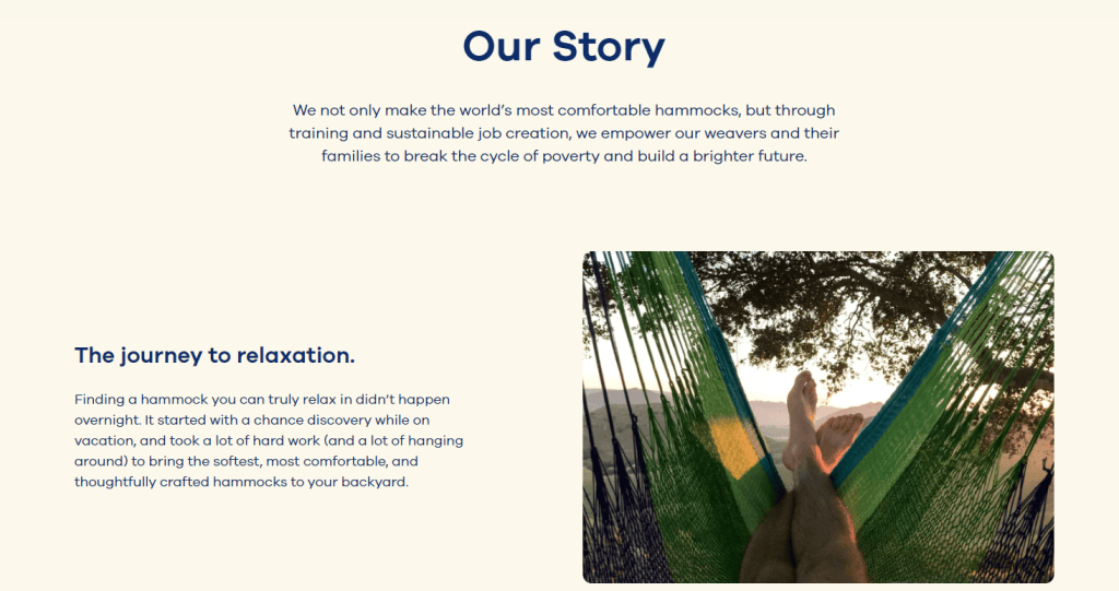 Text for the company's website