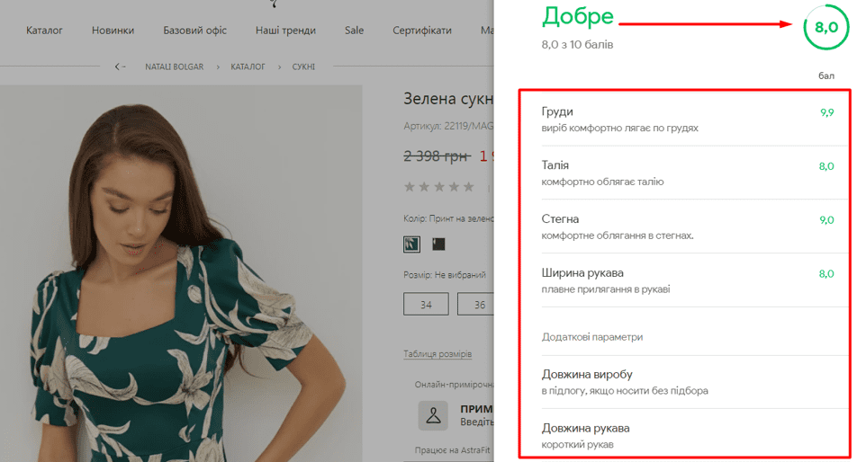 Віртуальний манекен в інтернет-магазині