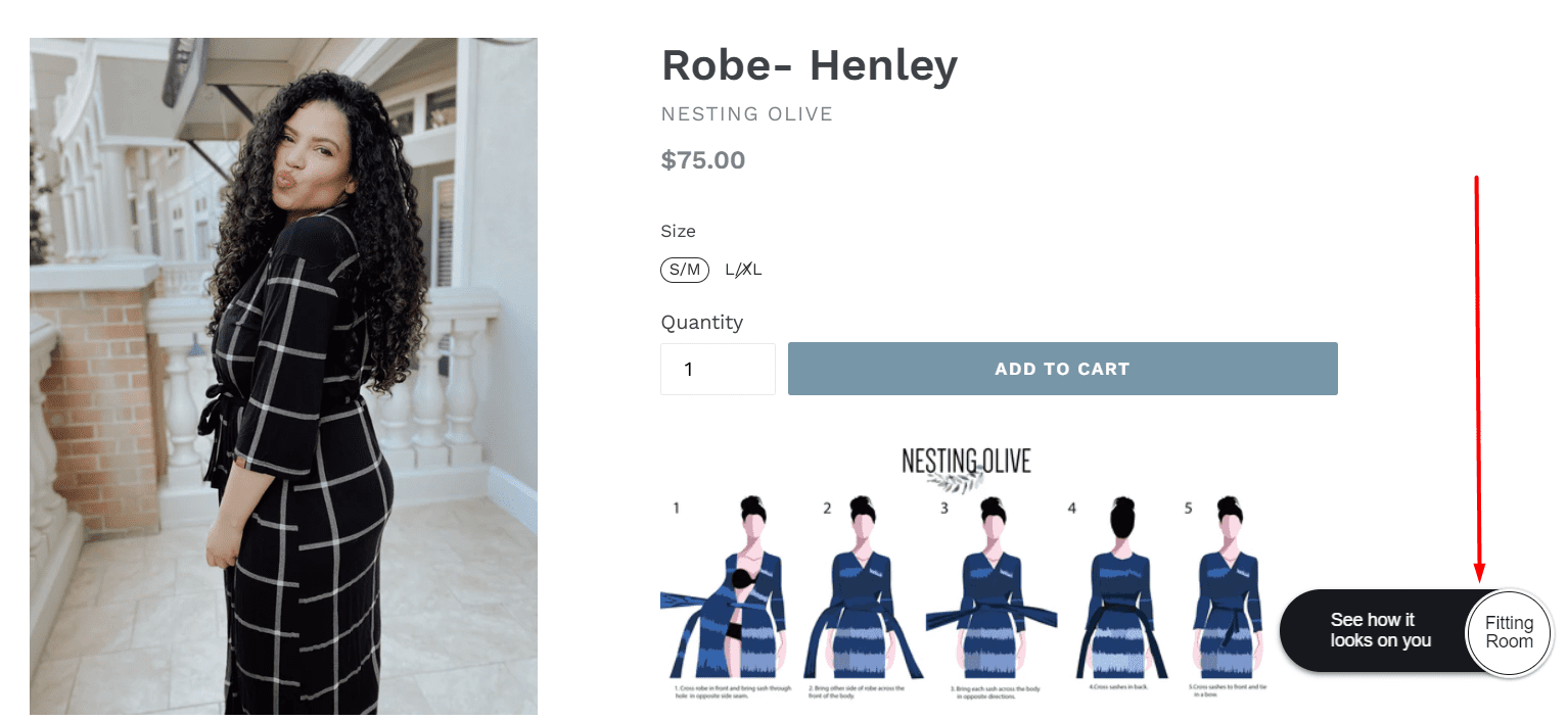 How the virtual fitting room works