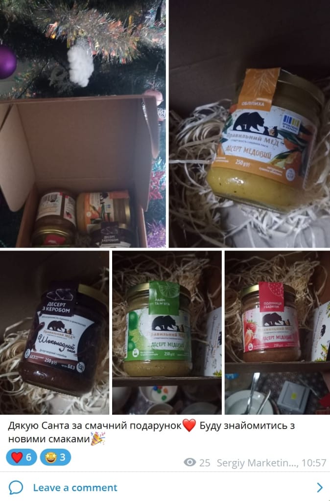 honey desserts as a gift for a marketer