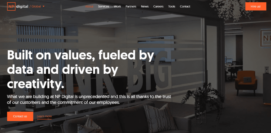 NP Digital company values
