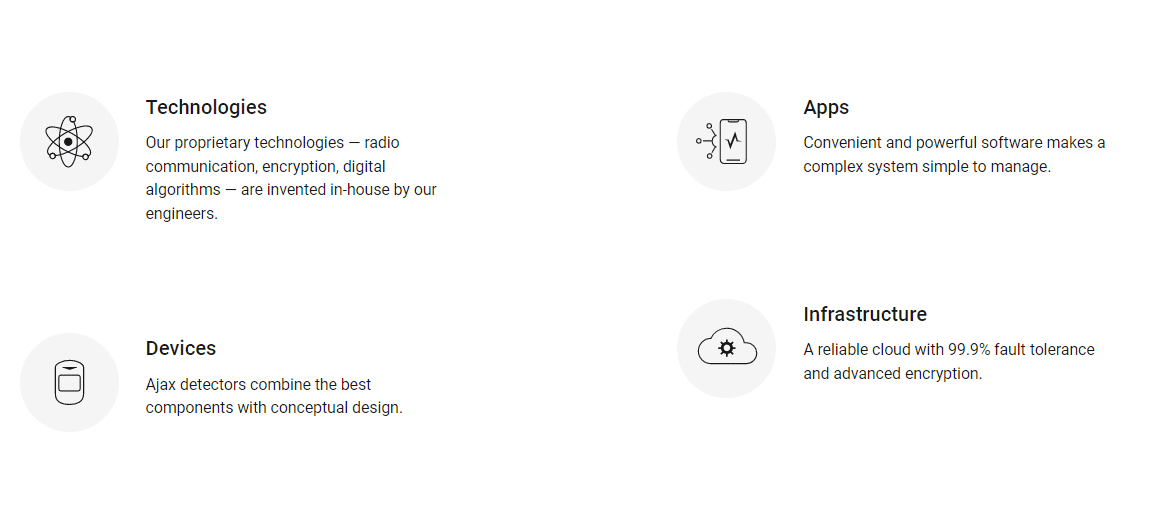 Ajax Systems advantages