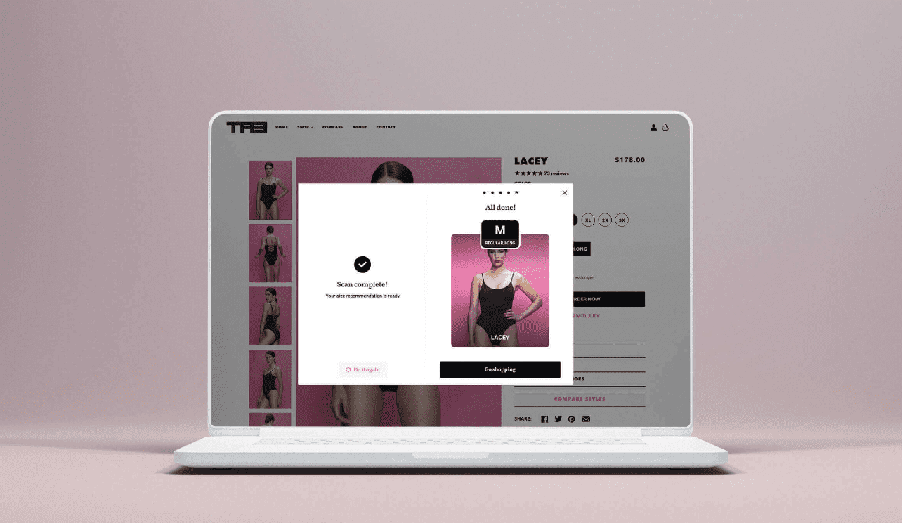 Applications for creating an online fitting room