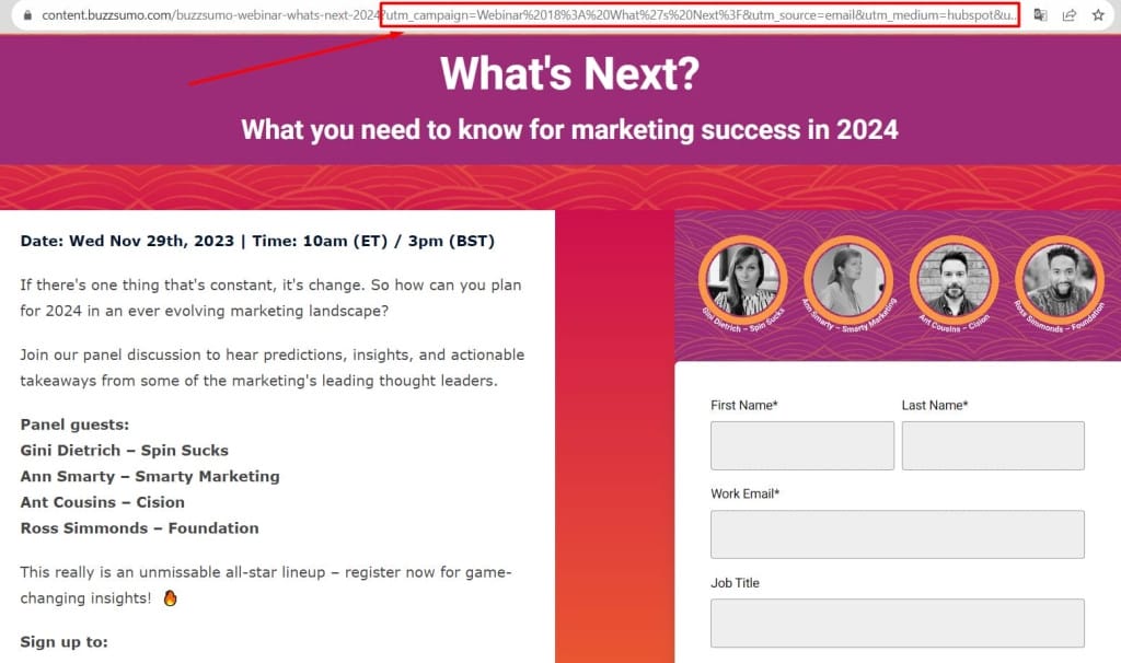 UTM-метка от BuzzSumo