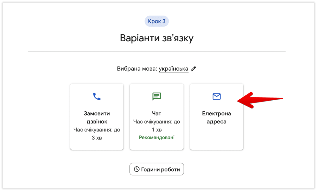 Google Ads варіанти звязку