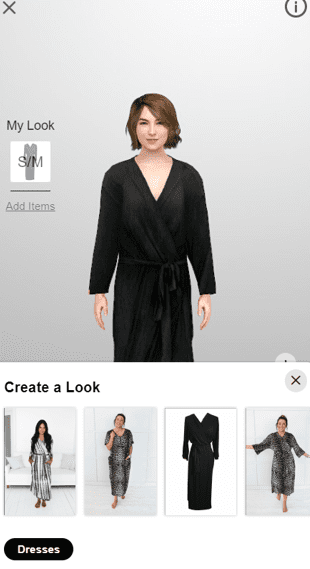 You can also make the mannequin look as much like you as possible