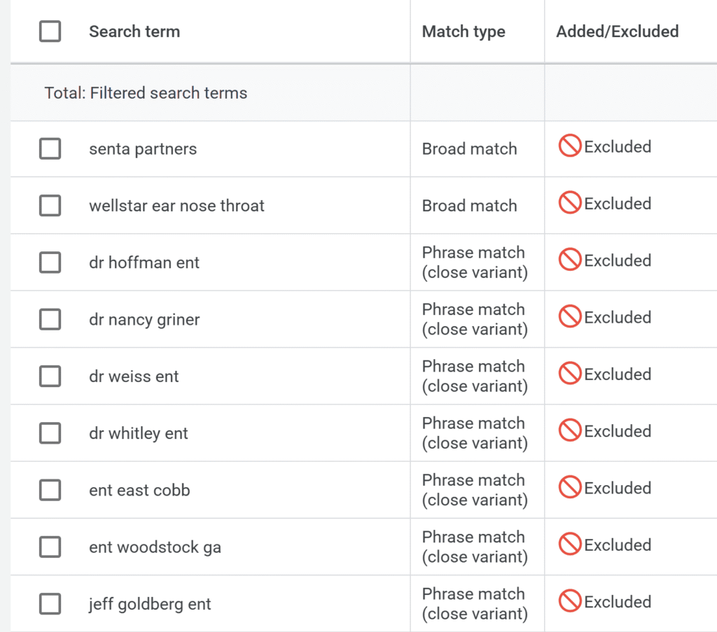 We analyze search queries and systematically filter out irrelevant traffic