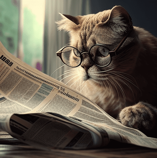 Кот читающий