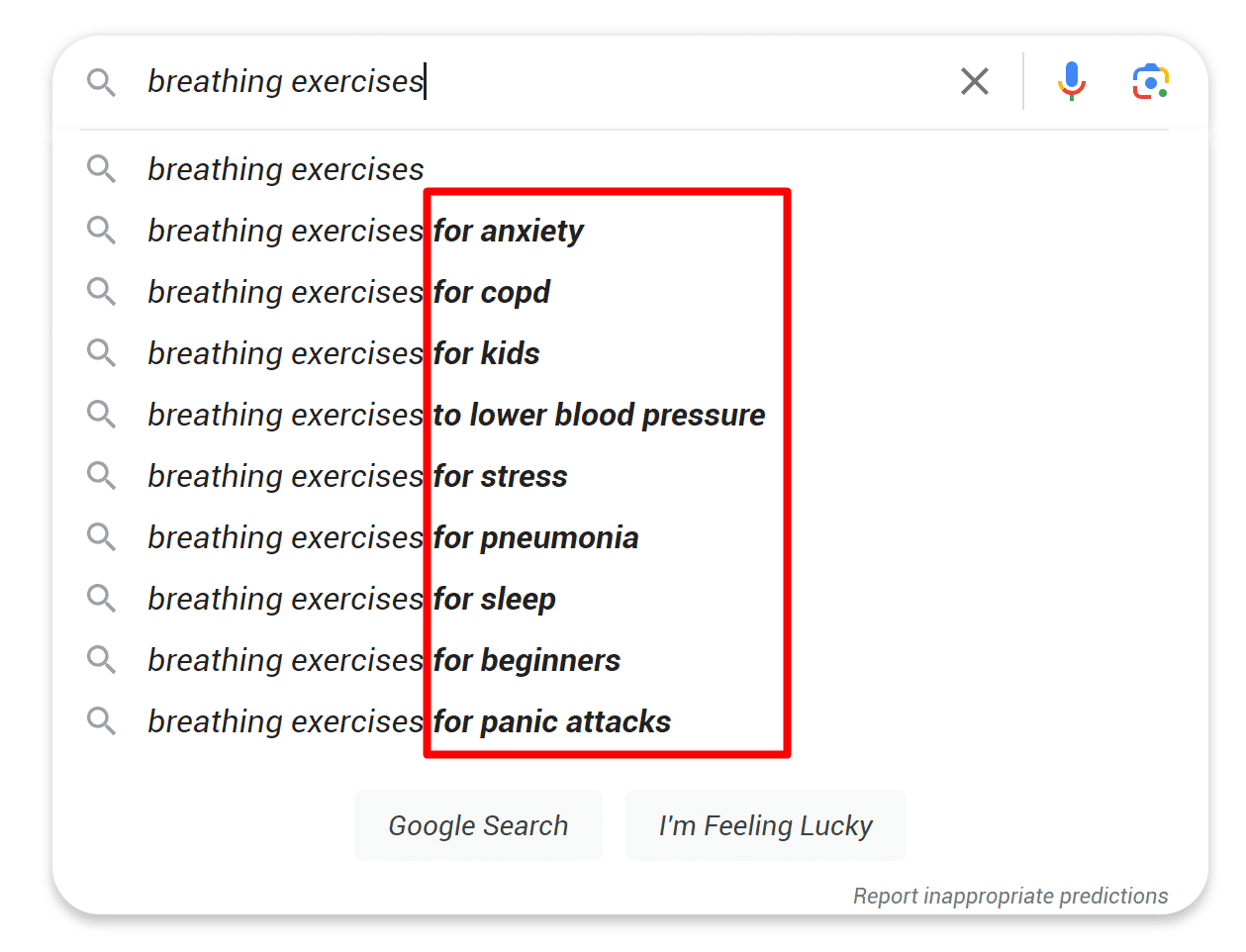 Simple Google Search LSI