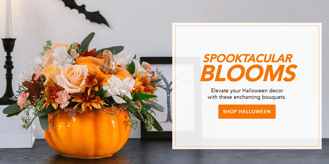 Product and service offer from the florist network Teleflora