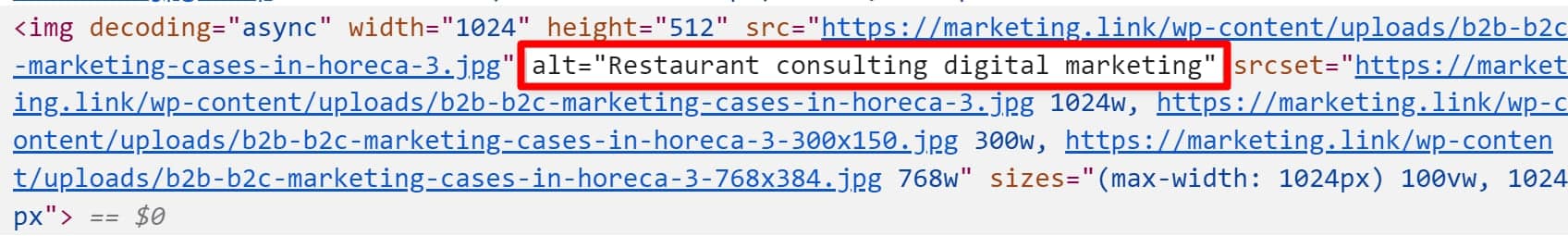 Как написать метатег Alt tags