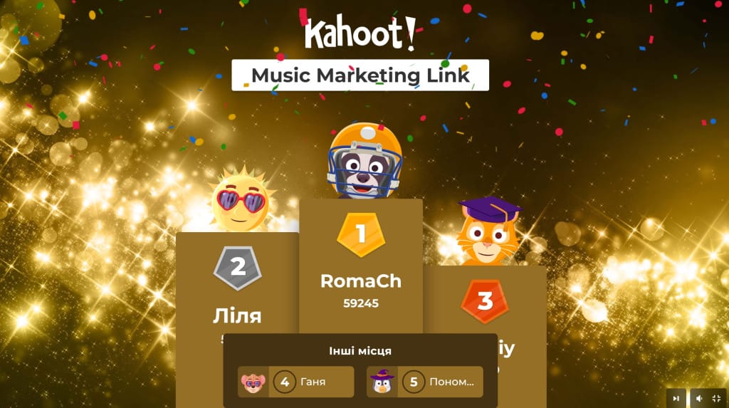 The winners of the competition
