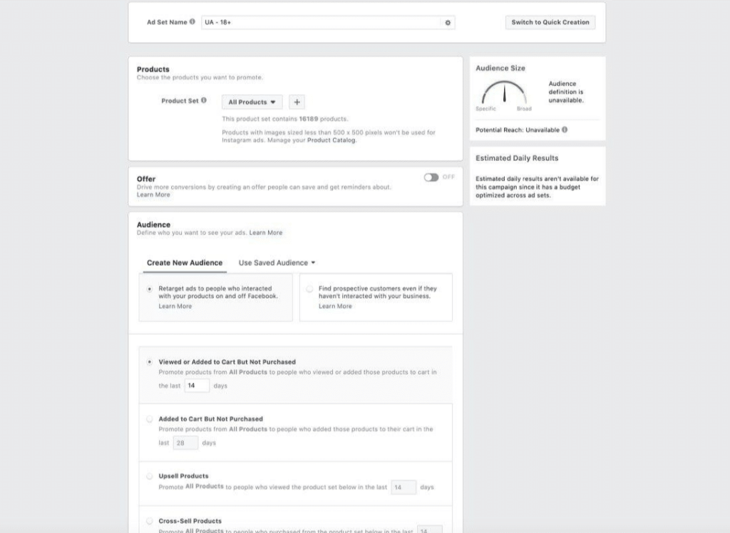Facebook запропонує обрати аудиторію
