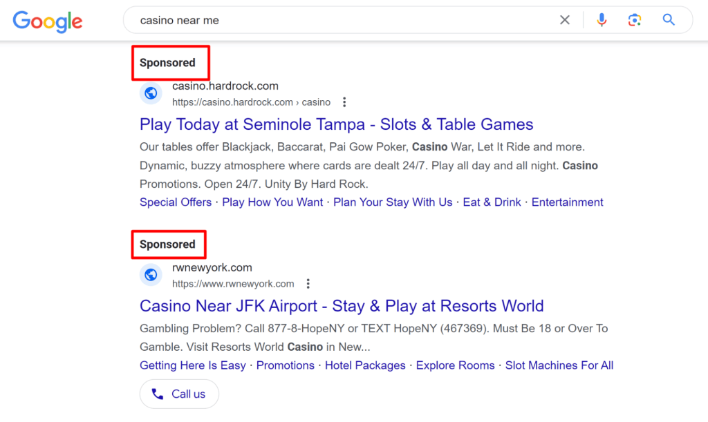 как рекламировать азартные игры
