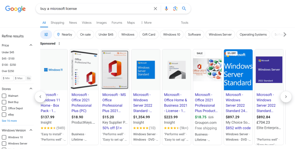 Google Ads та оригінальні товари в рекламі