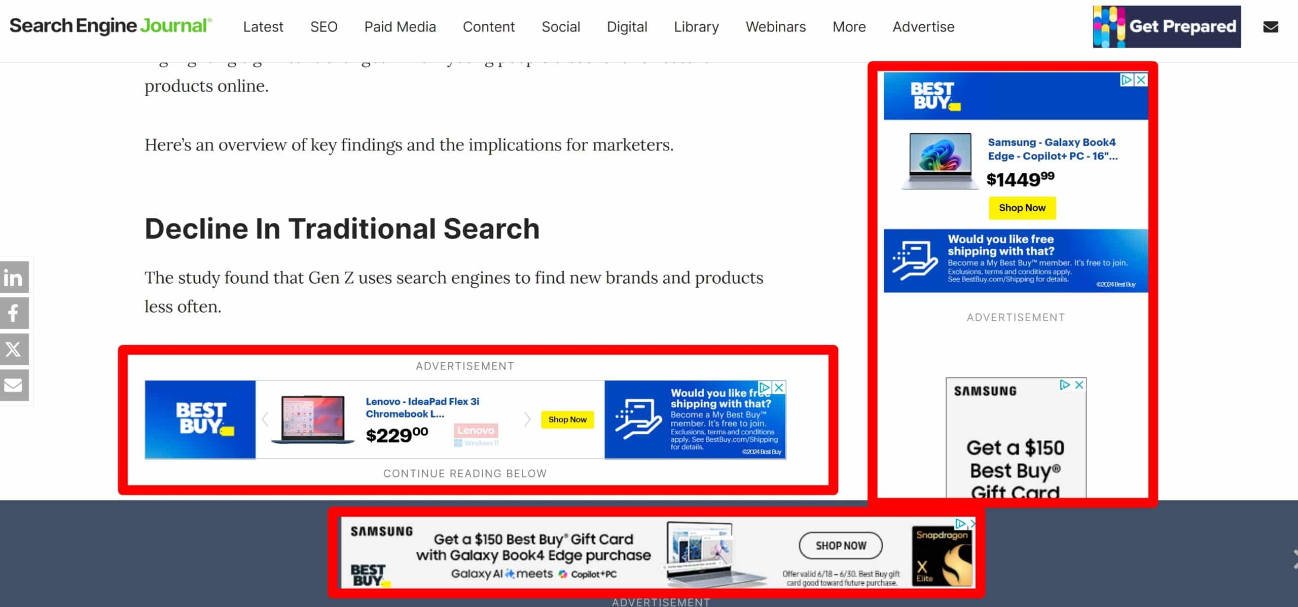 Banner ads