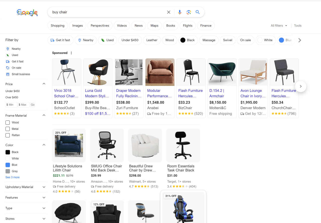 Принцип работы товарной рекламы в Google