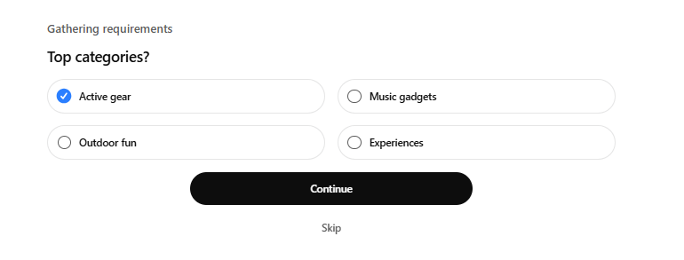 Refining categories in ChatGPT
