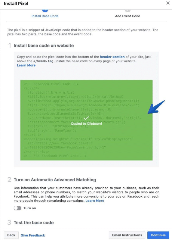 інструкція по встановленню пікселя