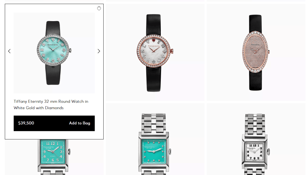 Каталог часов Tiffany & Co