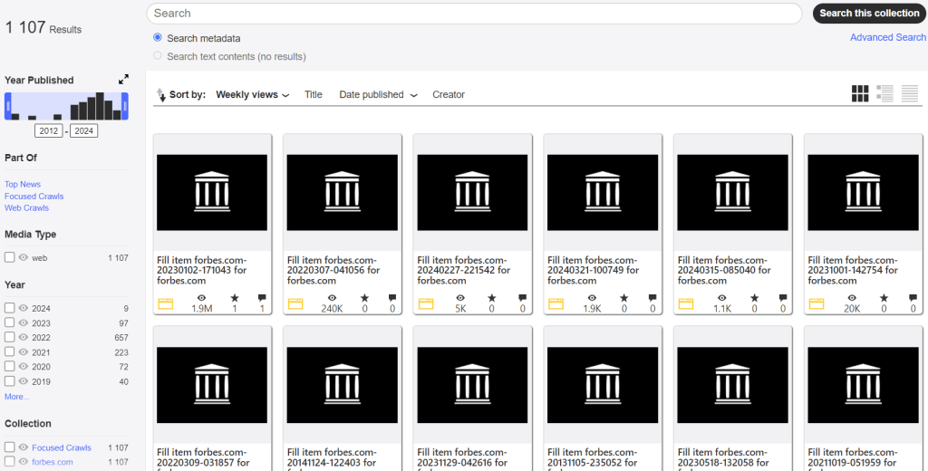 Дополнительная информация о коллекции