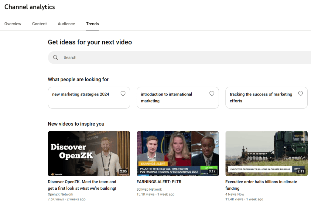 Тренды видеоконтента YouTube с советами для создания следующего видео